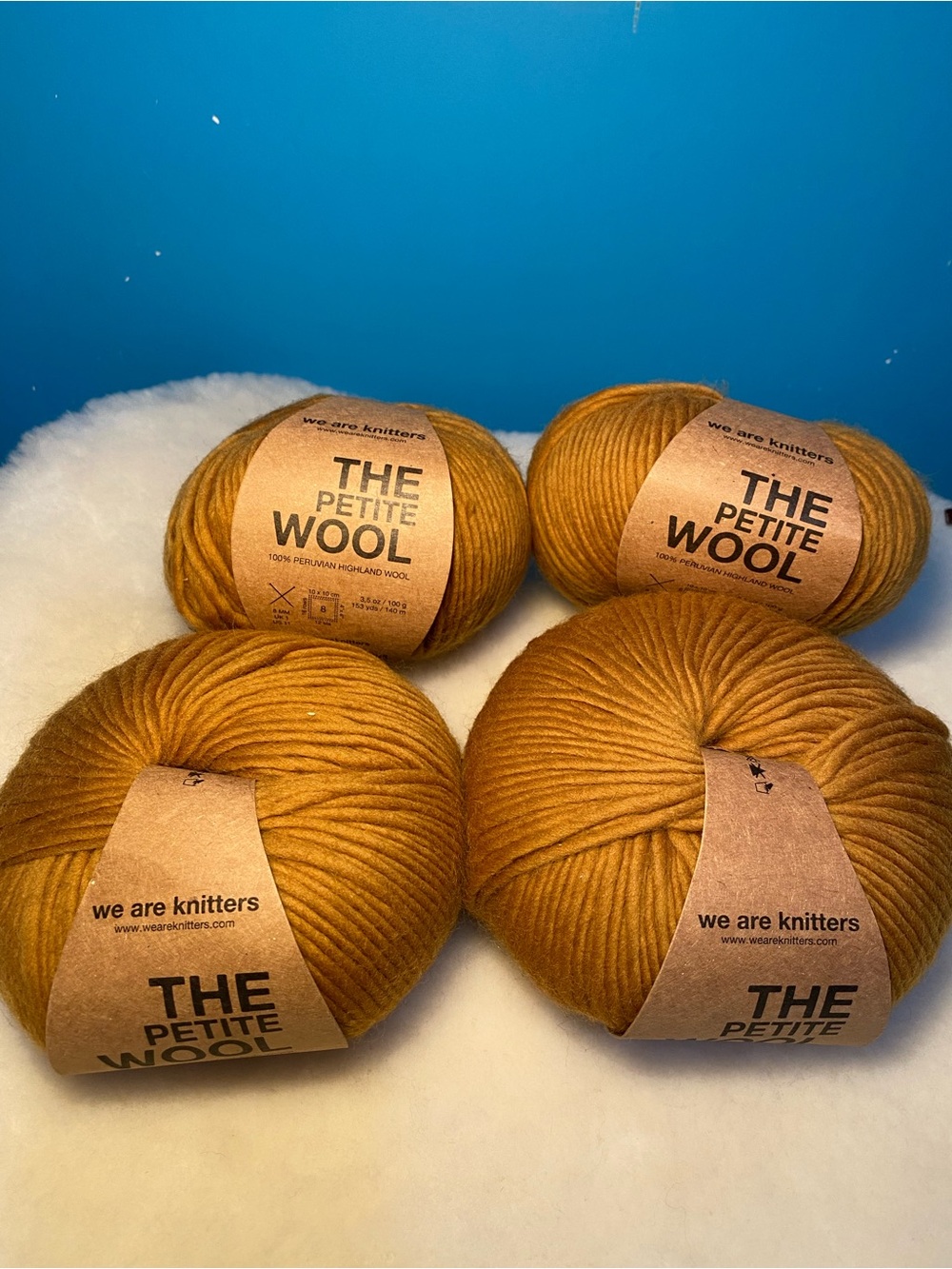 Lot of 4 We Are Knitters "The Petite Wool" Yarn